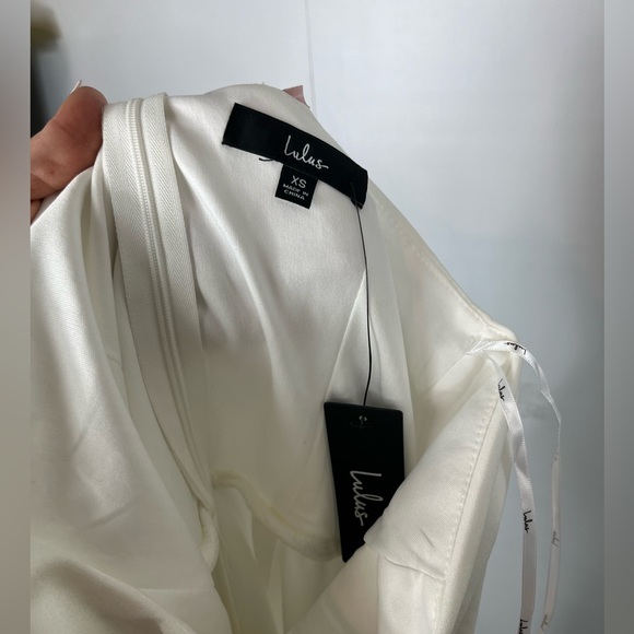 Lulus White One Shoulder Dress - Picture 6 of 7